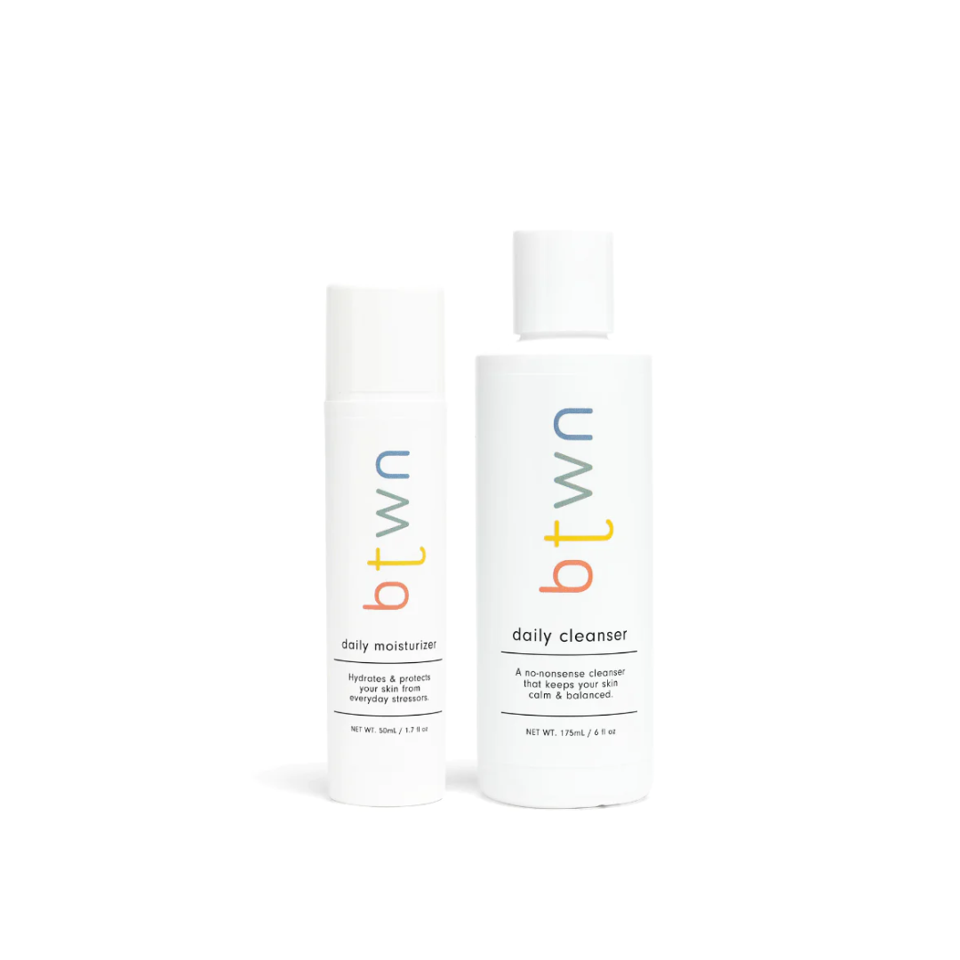 btwn daily cleanser & moistuizer tween skincare, teen skincare, dermatologist developed, Dr. Brooke Jeffy, Meetbtwn